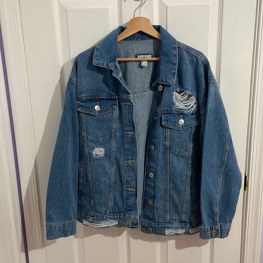 Oversized denim jacket
